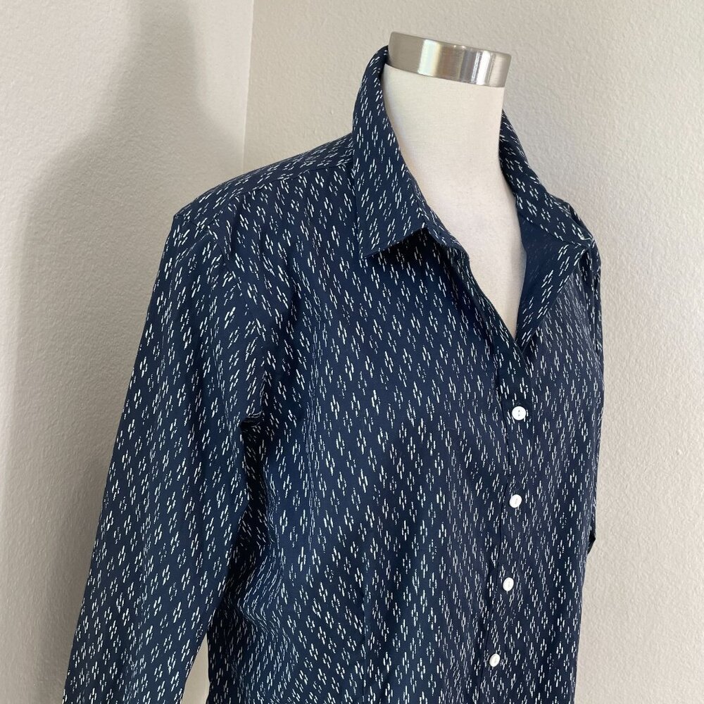 Eddie Bauer‎ Womens T2XL Wrinkle Free Shaped Fit Button Up Shirt Long Sleeve - Picture 2 of 10